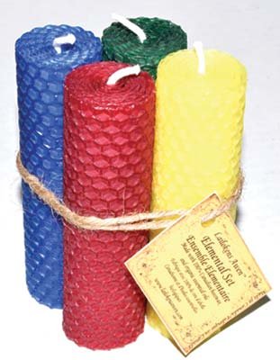 4 1/4" Elemental set Lailokens Awen candle (image for) 4 1/4" Elemental set Lailokens Awen candle