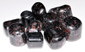 1 lb Garnet in Boitite tumbled stones (image for) 1 lb Garnet in Boitite tumbled stones