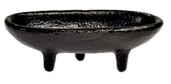 4" Iron smudge/ incense burner (image for) 4" Iron smudge/ incense burner
