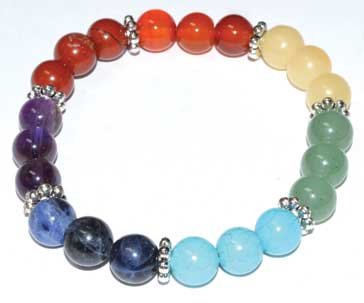8mm 7 Chakra Flower (image for) 8mm 7 Chakra Flower