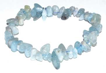 Aquamarine chip bracelet (image for) Aquamarine chip bracelet