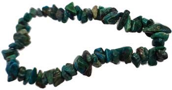 Chrysocolla chip bracelet (image for) Chrysocolla chip bracelet
