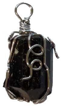 Black Tourmaline wire wrapped (image for) Black Tourmaline wire wrapped