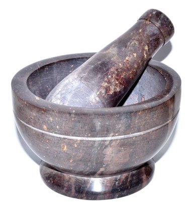 4" Natural mortar and pestle set (image for) 4" Natural mortar and pestle set