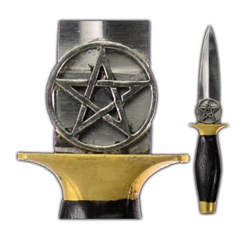 Pentagram athame (image for) Pentagram athame