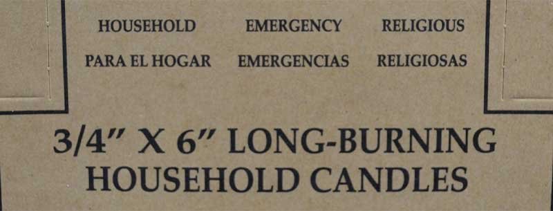 (set of 36) Green 6" household candle (image for) (set of 36) Green 6" household candle