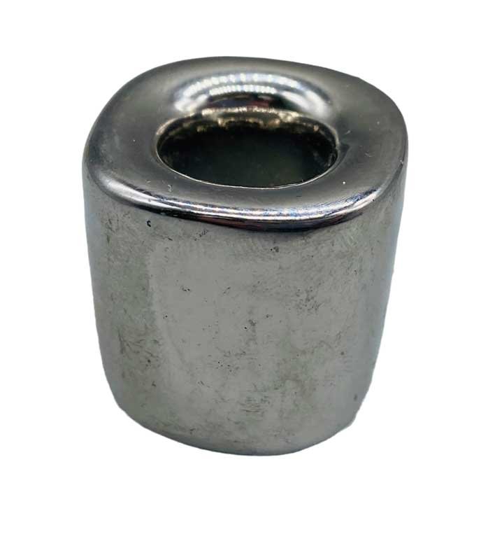 Silver ceramic holder (image for) Silver ceramic holder