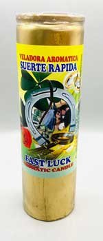 Fast Luck Gold (Suerte Rapida) aromatic jar candle (image for) Fast Luck Gold (Suerte Rapida) aromatic jar candle