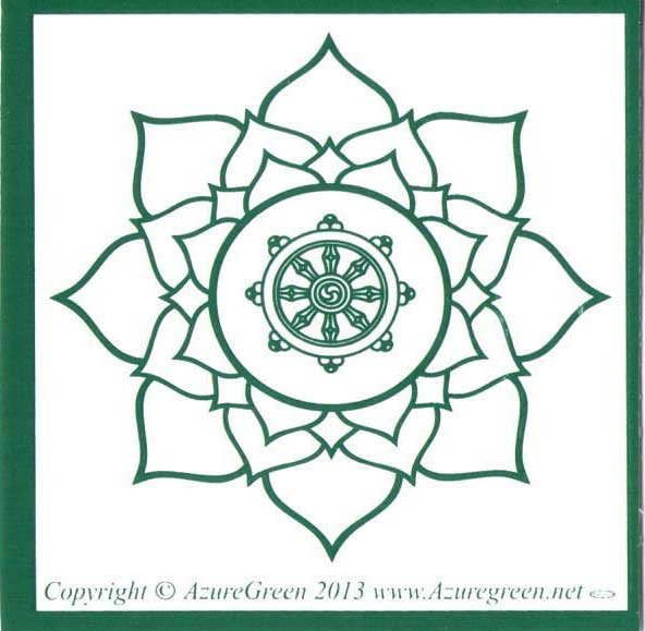 Buddha Wheel bumper sticker (image for) Buddha Wheel bumper sticker