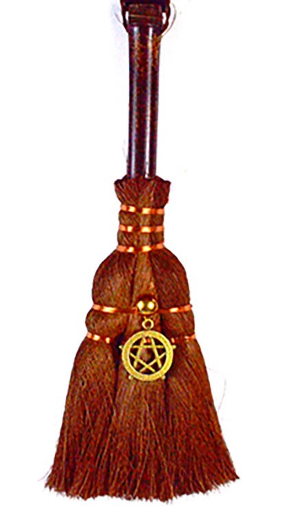 9 1/2" Pentagram broom (image for) 9 1/2" Pentagram broom