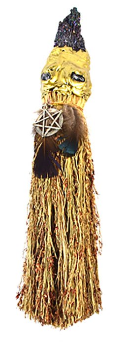 10 1/2" Pentagram Crystal broom (image for) 10 1/2" Pentagram Crystal broom