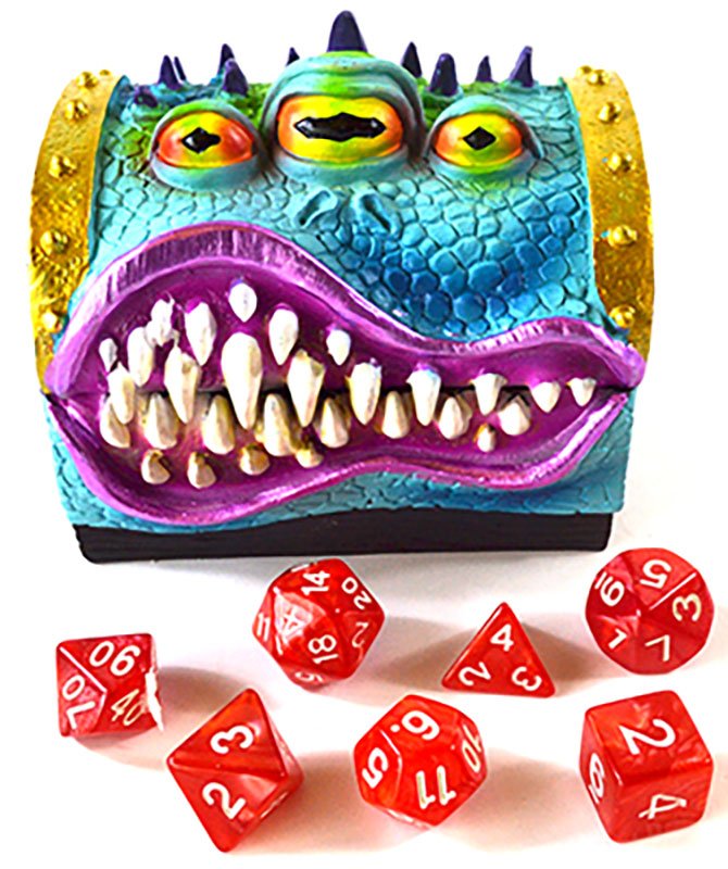3" x 4" Monster Box gaming dice (image for) 3" x 4" Monster Box gaming dice