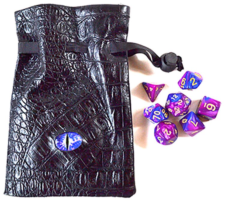 Purple Eye Bag gaming dice (image for) Purple Eye Bag gaming dice
