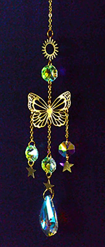 15" Sun & Butterfly sun catcher (image for) 15" Sun & Butterfly sun catcher