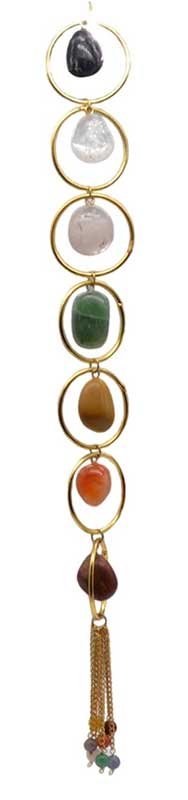 Gemstone 7 Chakra wall hanging (image for) Gemstone 7 Chakra wall hanging