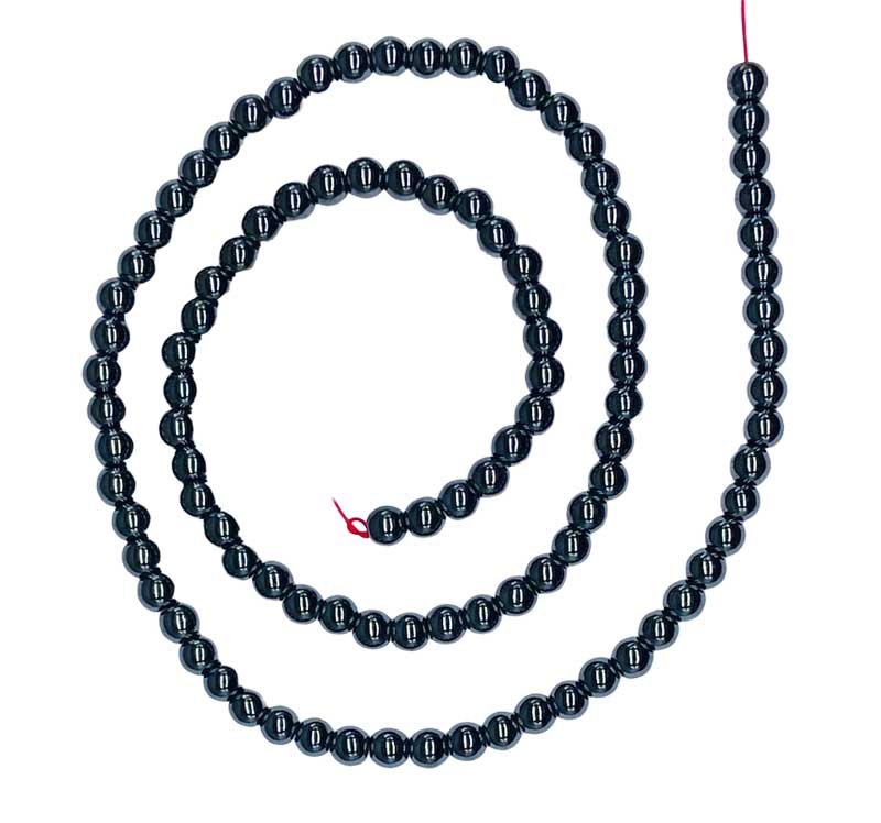 4mm Hematite beads (image for) 4mm Hematite beads