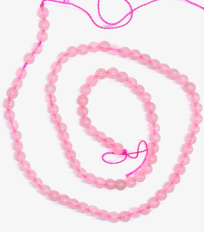 4mm Rose Quartz beads (image for) 4mm Rose Quartz beads