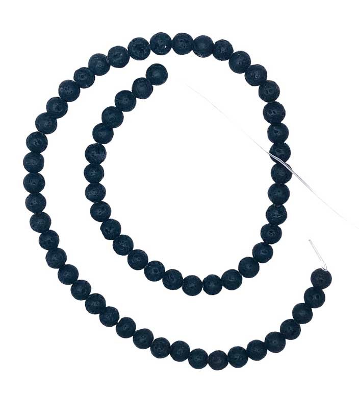 6mm Lava beads (image for) 6mm Lava beads