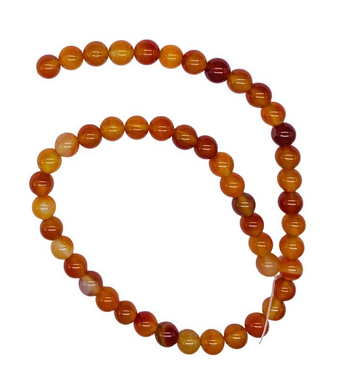 8mm Carnelian beads (image for) 8mm Carnelian beads