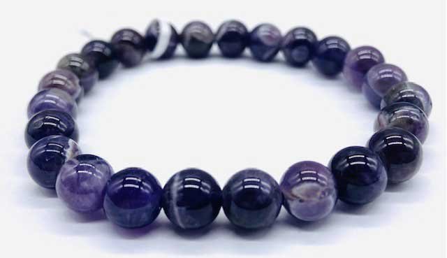 8mm Amethyst, Chevron bracelet (image for) 8mm Amethyst, Chevron bracelet