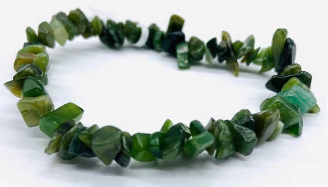 Jade, Nephrite chip bracelet (image for) Jade, Nephrite chip bracelet
