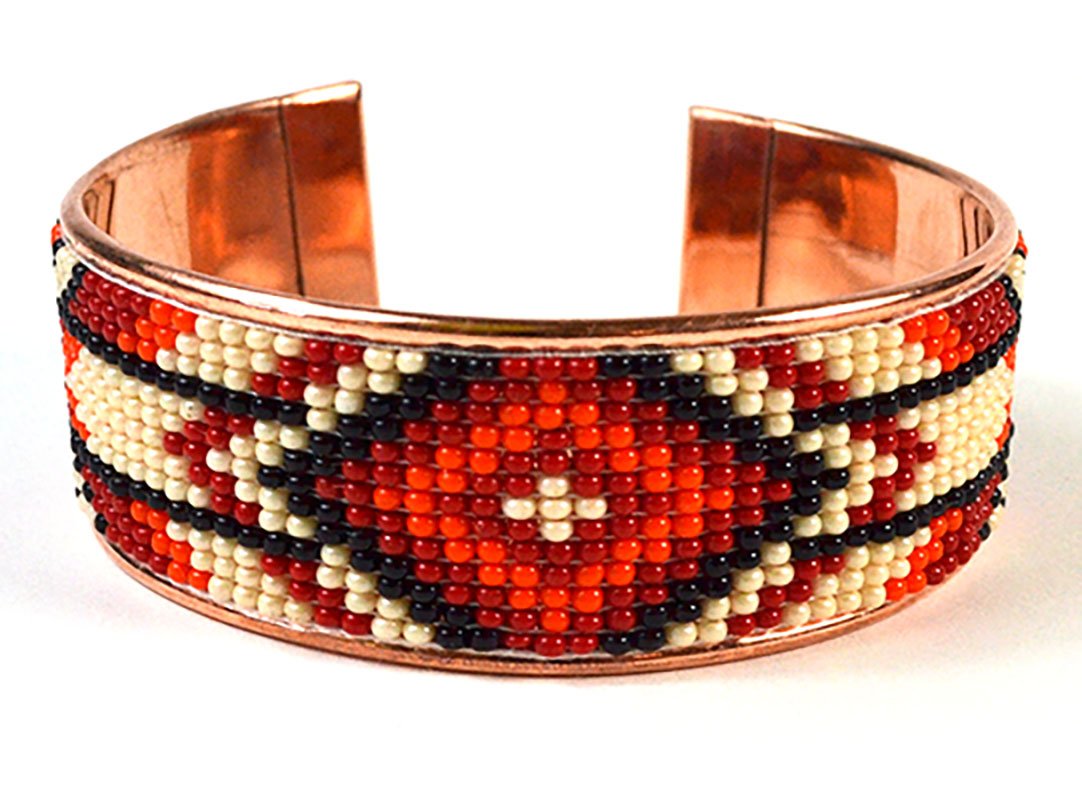 Czech Beaded Copper bracelet (image for) Czech Beaded Copper bracelet