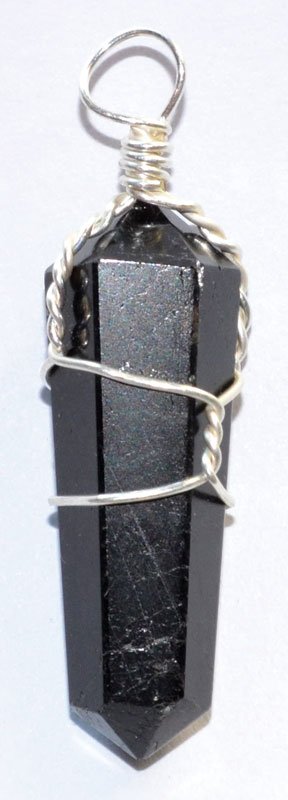 (set of 5) Tourmaline, Black wire wrapped point (image for) (set of 5) Tourmaline, Black wire wrapped point