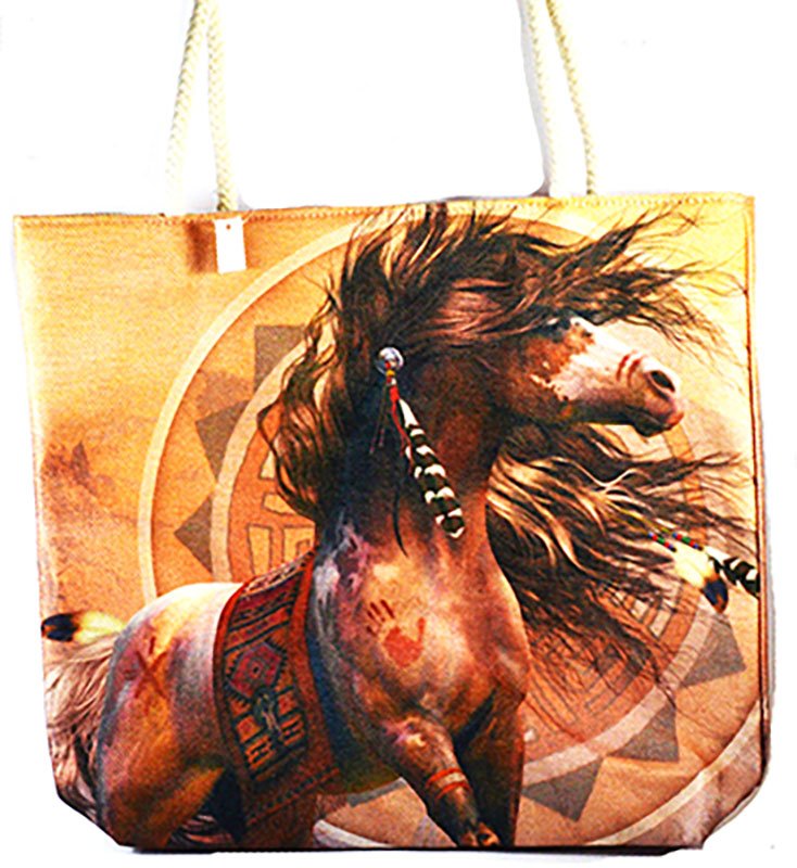 17" x 17" Horse tote bag (image for) 17" x 17" Horse tote bag