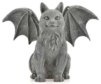 Winged Cat Gargoyle 6 1/2" (image for) Winged Cat Gargoyle 6 1/2"